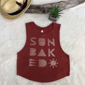 Live Love Dream Graphic Sun Baked Crop Tank Top